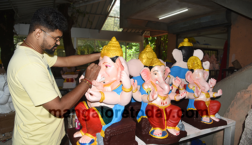 Ganesha idol making